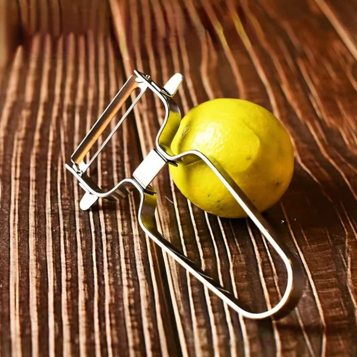 Stainless Steel Lemon & Fruit Peeler Ergonomic Handle, 1-Piece Kitchen Peelers Tool