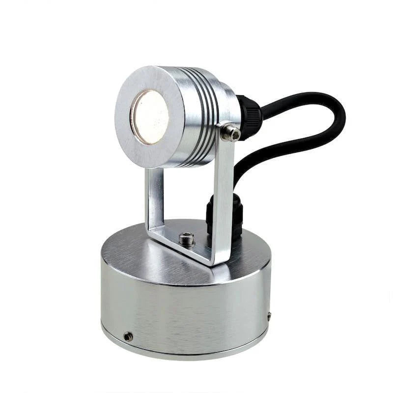 Aluminum Outdoor LED Spot Light Adjustable Head, 1-Light Outdoor Lighting