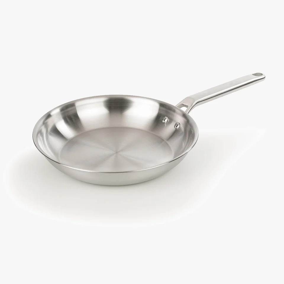 Stainless Steel Frying Pan, 10-Inch Tri-Ply Durable, Frying Pan