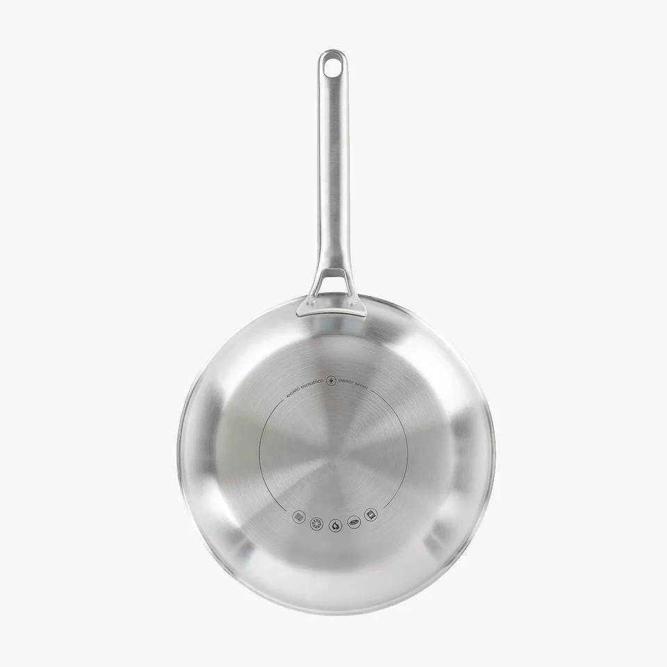 Stainless Steel Frying Pan, 10-Inch Tri-Ply Durable, Frying Pan