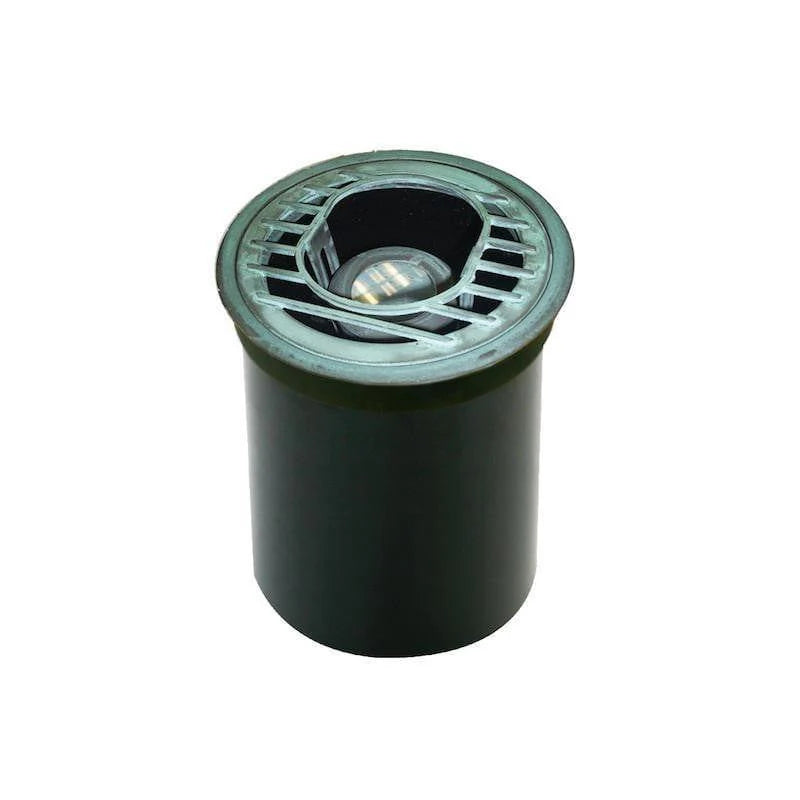 Verdigris Bronze In-Ground LED Landscape Spot Light, 1-Light Outdoor Lighting