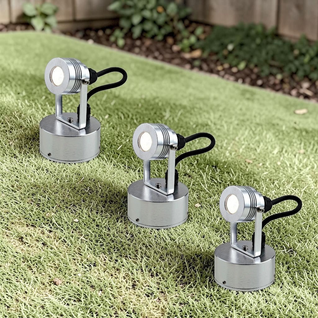 Aluminum Outdoor LED Spot Light Adjustable Head, 1-Light Outdoor Lighting